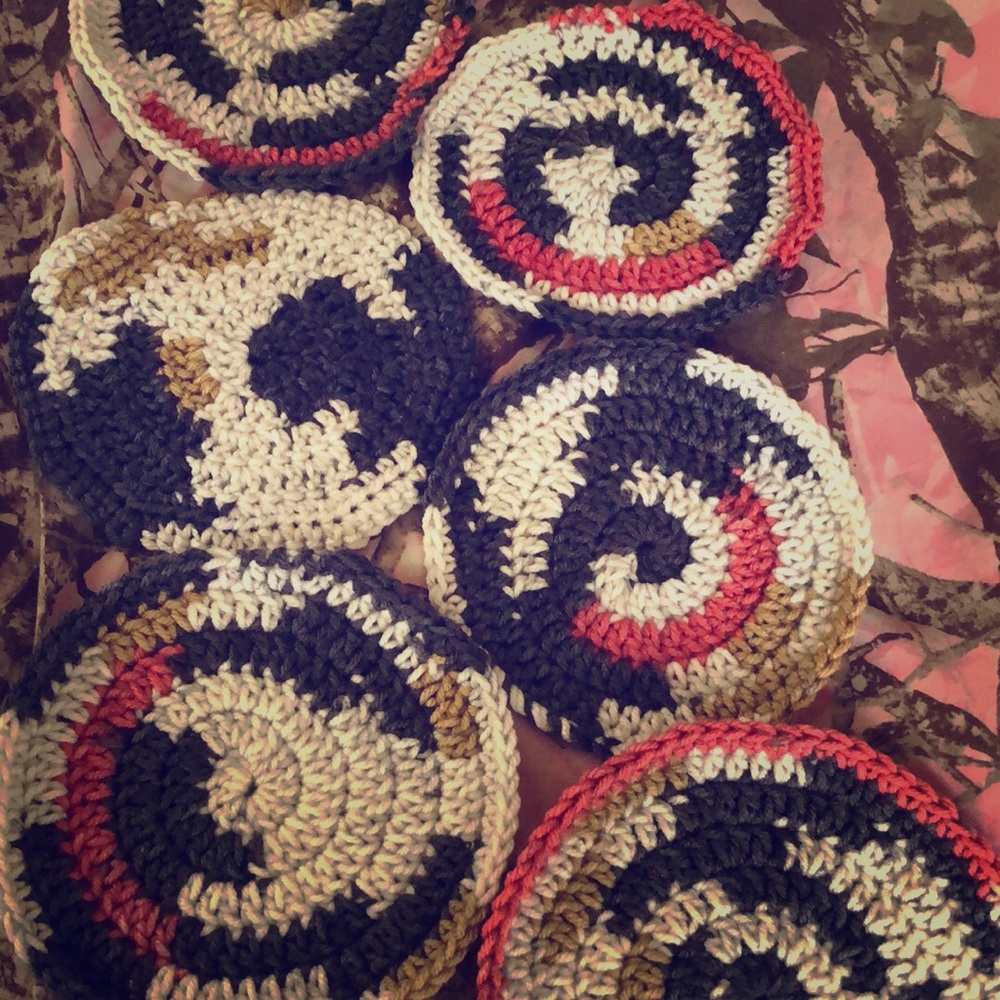 Handmade set of 6 coasters